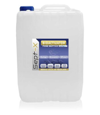 Cadru detaliat pentru sticla de 10L bioactivator fosa septica SEPT-X