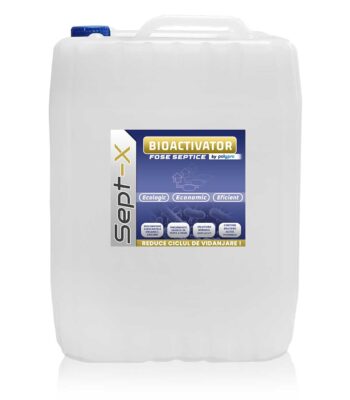 Cadru detaliat pentru sticla de 20L bioactivator fosa septica SEPT-X