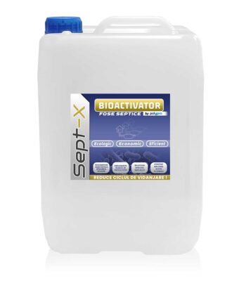 Cadru detaliat pentru sticla de 5L bioactivator fosa septica SEPT-X