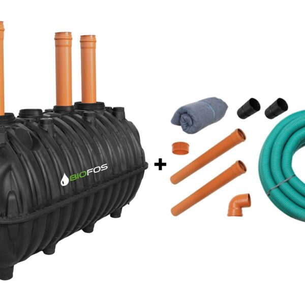 Fosă septică 2200L cu kit de instalare si drenaj + transport inclus