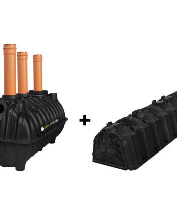 Pachet promo cu fosa de 1100L, 2-3 persoane si kit percolaj