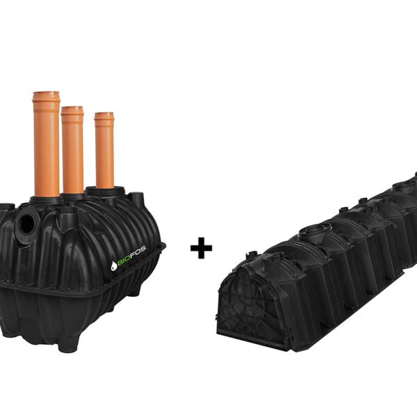 Fosă septică 2-3 persoane, 1100L, cu kit percolaj + transport inclus