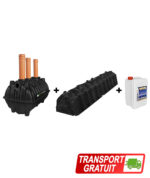 Pachet fosa 1100L si kit percolaj cu 2 tunele de la BioFos si 5L bioactivator SEPT-X - pachetul PREMIUM 1100 cu transport gratuit