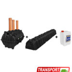 Pachet fosa 1600L si kit percolaj cu 3 tunele de la BioFos si 5L bioactivator SEPT-X - pachetul PREMIUM 1600 cu transport gratuit