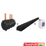 Pachet fosa 2200L si kit percolaj cu 5 tunele de la BioFos si 5L bioactivator SEPT-X - pachetul PREMIUM 2200 cu transport gratuit