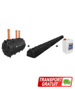 Pachet fosa 2200L si kit percolaj cu 5 tunele de la BioFos si 5L bioactivator SEPT-X - pachetul PREMIUM 2200 cu transport gratuit
