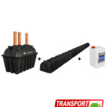 Pachet fosa 2500L si kit percolaj cu 5 tunele de la BioFos si 5L bioactivator SEPT-X - pachetul PREMIUM 2500 cu transport gratuit