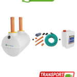 Pachet fosa 2000L si kit drenaj de la BioFos si 5L bioactivator SEPT-X - pachetul SMART 2000 cu transport gratuit