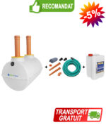 Fosă ecologică 2000L cu kit de instalare si drenaj, SEPT-X 5L [SMART 2000]
