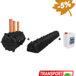 Fosă septică 3-4 persoane, 1600L, cu kit percolaj, SEPT-X 5L [PREMIUM 1600]