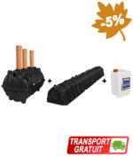 Fosă septică 3-4 persoane, 1600L, cu kit percolaj, SEPT-X 5L [PREMIUM 1600]