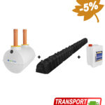 Fosă septică fibră 4-6 persoane, 2000L, cu kit percolaj, SEPT-X 5L [PREMIUM 2000]