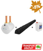Fosă septică fibră 4-6 persoane, 2000L, cu kit percolaj, SEPT-X 5L [PREMIUM 2000]