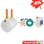 Fosă ecologică 2000L cu kit de instalare si drenaj, SEPT-X 5L [SMART 2000]