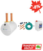 Fosă ecologică 2000L cu kit de instalare si drenaj, SEPT-X 5L [SMART 2000]