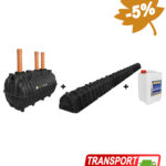 Fosă septică 4-6 persoane, 2200L, cu kit percolaj, SEPT-X 5L [PREMIUM 2200]