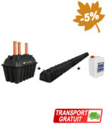 Fosă septică 5-8 persoane, 2500L, cu kit percolaj, SEPT-X 5L [PREMIUM 2500]